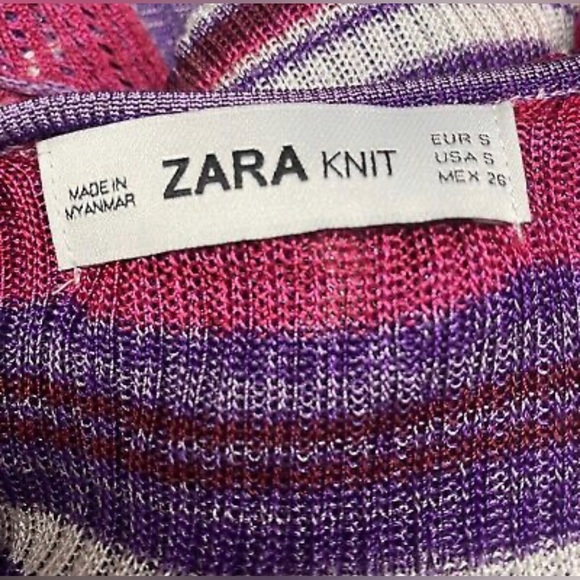 Zara knitted pink purple dress 🧶🌸 - Picture 3 of 4
